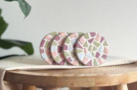 LC DIY Set - Mozaïek Onderzetter 4 stuks Pastel - #599689