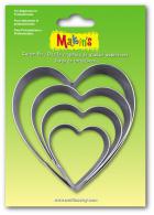 Makins clay uitsteekvorm Heart 4 PC Set - #172136