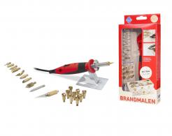 Pebaro Houtbrander set Deluxe 20 Opzetstukken met Aan/Uit Schakelaar - #588595