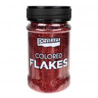 Pentart Gekleurde Folievlokken rood 100ml - #594263