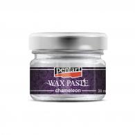 Pentart Wax Pasta Kameleon Sparkling Zilver 20ml - Polymeerklei Afwerking - #594278