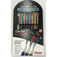 Pentel Duo Gelroller K110 8 Kleuren Assorti - #451124