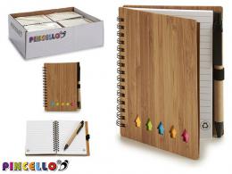 Pincello Bamboe Notitieboek 14,5x11 cm - #596374