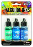Ranger Alcohol Ink Ink Kits Teal/Blue Spectrum 3x15 ml TAK69669 Tim Holtz - #175475