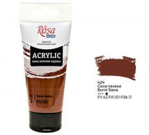 Rosa Studio Acrylverf 75 ml 424 Burnt Sienna - #596994