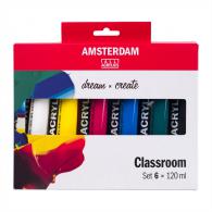 Royal Talens Amsterdam Acrylverf Educatie Set 6x120 ml - #598807