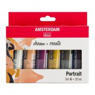 Royal Talens - Talens Amsterdam Portret Acrylset 6x20 ml - #597757