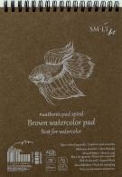 SMLT Ringband Aquarel A5 280gr 20 vel Bruin - #596756