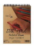 SMLT Ringband Startersblok Tekenen A5 125gr 20 vel Natuurlijk Bruin - #597207