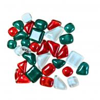 Soft Glas Polygonal helder Kerst mix 100 gr - #602182