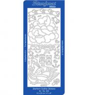 Starform Outline Sticker, Zilver, 949 - #551158