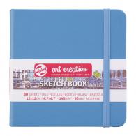 Talens Art Creation - TAC Schetsboek 12x12 cm 140gr 80 vel Blauw - #597576