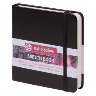 Talens Art Creation - TAC Schetsboek 12x12 cm 140gr 80 vel Zwart - #597461