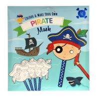 Wins Holland - Wins Kartonnen Maskers Piraten 4 stuks - #595469