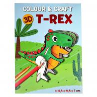 Wins Kleur en maak je eigen T-Rex 12,5 x 14,5 x 7 cm - #599742